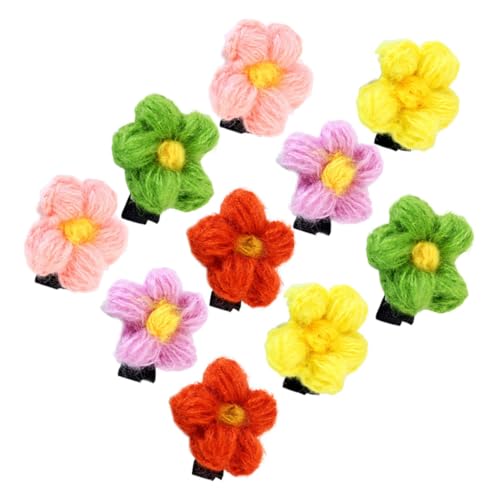 DRESSOOS 12stücke Junge Mädchen Haarklammern Blumenform Süße Und Bunte Haarspangen Für Mädchen Für Geburtstagsfeiern Und Besondere Anlässe Mit Sicherem Halt Und Eleganter von DRESSOOS