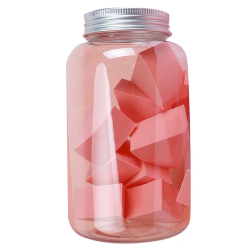 DRESSOOS 12stücke Korallenorange Make-up Schwämme Trocken Und Nassanwendung Fächerförmige Kosmetikpuffs Für Foundation Und Puder Für Frauen Und Mädchen von DRESSOOS