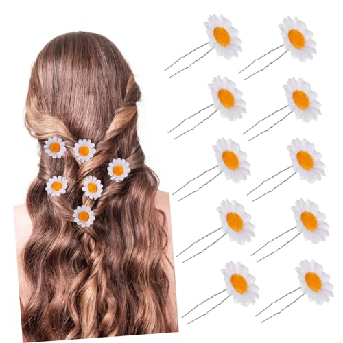 DRESSOOS 12stücke Kunstblumen Haarspangen Mit Margeriten Haarnadeln Für Hochzeiten Partys Und Alltag Stilvolle Haaraccessoires Für Damen Und Mädchen DRESSOOS 12stücke Kunstblumen Haarspangen Mit Margeriten Haarnadeln Für Hochzeiten Partys Und Alltag Stilvolle Haaraccessoires Für Damen Und Mädchen von DRESSOOS
