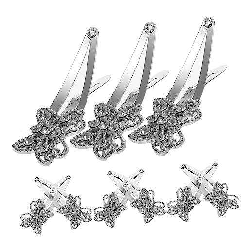 DRESSOOS 12stücke Metall Schmetterlings-haarspangen Strass Haarnadel Damen Seitliche Haarspangen Zum Stylen Und Abteilen von DRESSOOS