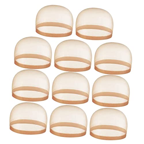 DRESSOOS 12stücke Perückenkappen Aus Spitze Atmungsaktiv Elastisch Mesh Caps Für Perücken Einfach Zu Tragen Reinigen von DRESSOOS