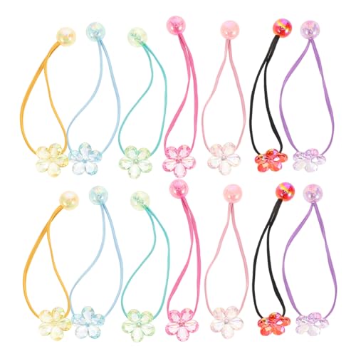 DRESSOOS 14 Stück Verstellbare Ponytail Halter mit Bunten Blumenperlen für Kleinkinder und Junge Mädchen und Farben DRESSOOS 14 Stück Verstellbare Ponytail Halter mit Bunten Blumenperlen für Kleinkinder und Junge Mädchen und Farben von DRESSOOS