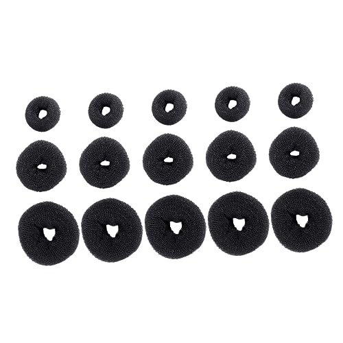 DRESSOOS 15stücke Mädchen Unsichtbarer Haar Donut Bun Maker Chignon Haar Styling Werkzeug Für Haarmodellierung von DRESSOOS