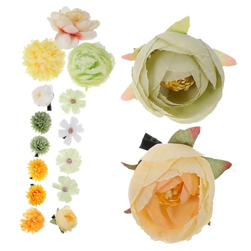 DRESSOOS 16stücke Teiliges Süßer Blumen-haarclips Für Mädchen Mini-haarspangen Für Vielseitige Frisuren Für Alltag Und Partys Leicht Und Tragbar Für Halboffene Styles von DRESSOOS