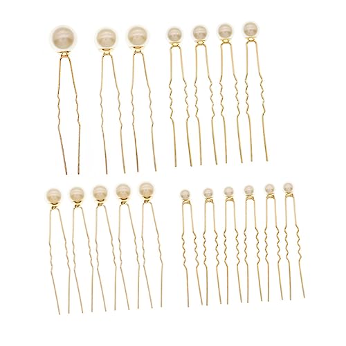 DRESSOOS 18stücke Perlen Haarnadeln Für Hochzeitsfrisur Haar Zubehör Essstäbchen Für Haar Hochzeit Schmuck Für Frauen von DRESSOOS