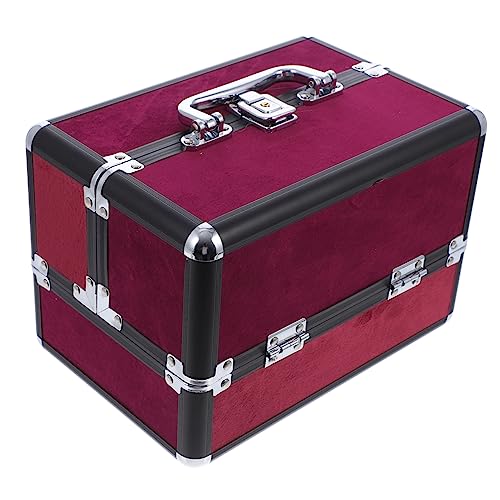 DRESSOOS Kosmetiktasche Aus Aluminiumlegierung Großes Reiseaufbewahrungsset Make-up-Organizer Für Partys Und Geschäftsreisen von DRESSOOS