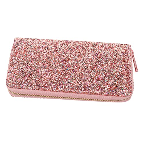 DRESSOOS 1Stk Mode-Glitter-Geldbörse Tasche für Frauen Geldbörse mit Geldscheinklammer Handtaschen Damen geldbörsen Dame geldbörse Damenhandtasche tragbar Glitzerpulver Fräulein Eisen von DRESSOOS