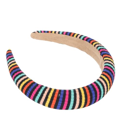 DRESSOOS 1Stk Regenbogen-Stirnband Stirnband Stirnbänder für Kinder Haarschmuck haar zubehör Haarbänder für Damenhaar geflochtenes Stirnband einfaches Stirnband Haarband- von DRESSOOS