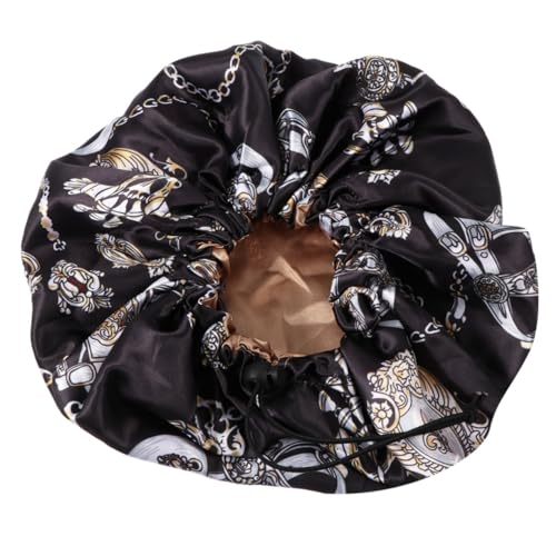 DRESSOOS 1Stk Runde Schlafmütze Krankenschwestermützen für Frauen Damen Duschhaube Damen Mütze Nachtschlafmütze Punkt Duschhaube schlafhaube haar zubehör dame duschhauben Badekappen Black DRESSOOS 1Stk Runde Schlafmütze Krankenschwestermützen für Frauen Damen Duschhaube Damen Mütze Nachtschlafmütze Punkt Duschhaube schlafhaube haar zubehör dame duschhauben Badekappen Black von DRESSOOS