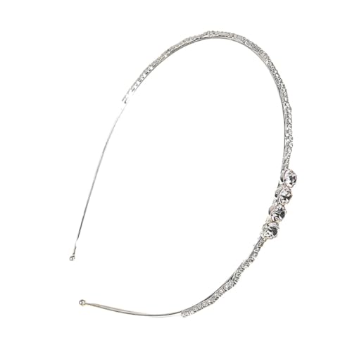 DRESSOOS Stirnband 1Stk Strass-Stirnband Perlenstirnband hochzeit kopfschmuck haarschmuck haar zubehör Haarbänder Tiara diamantbesetzter Kopfschmuck Diamant-Haarreifen Kopfbedeckung Schal von DRESSOOS