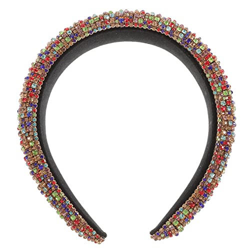 DRESSOOS Breiter Damen Haarreif Aus Flanell Mit Strasssteinen Für Partys Und Verlobungen Langlebiges Material Mit Feiner Verarbeitung von DRESSOOS
