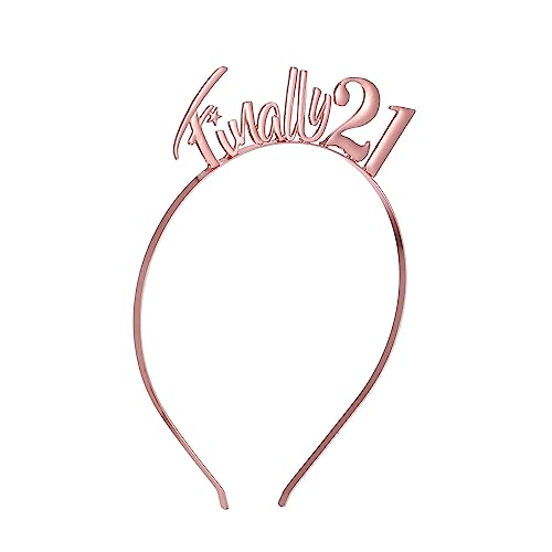 DRESSOOS 21 Design Geburtstag Party Haar Hoop Haar Band Für Foto Band Für Frauen Haarband von DRESSOOS