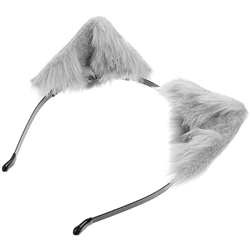 DRESSOOS 1stück Katzenohren Haarreif Für Cosplay Handgefertigte Tierohren Kopfbedeckung Für Halloween Und Partys Und Leicht Für Mädchen Und von DRESSOOS