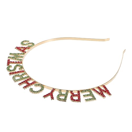 DRESSOOS 1pc Weihnachten Brief Stirnband Legierung Weihnachten Haar Band Brief Entworfen Kopfstück Für Party von DRESSOOS