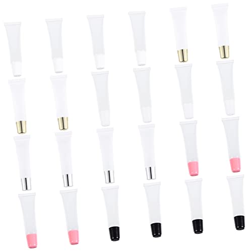DRESSOOS 1satz Transparente Lip Gloss Tuben Mit Goldverschluss Nachfüllbare Kosmetikbehälter Für Lippenpflege Lotion Und Mehr Leicht Tragbar Hochwertigem Gefertigt von DRESSOOS