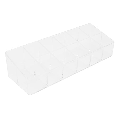 DRESSOOS Platzsparende Lippenstift-aufbewahrungsbox Schreibtisch-organizer Acryl-nagellackbehälter Make-up- Multigrid-lipgloss-box von DRESSOOS