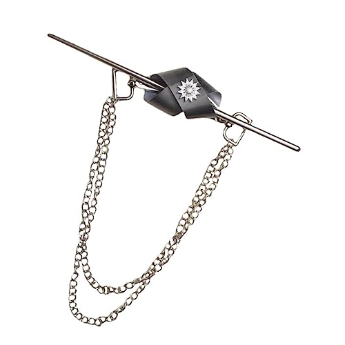 DRESSOOS Bogen Kette Haarnadel Kopfschmuck Mit Schleife Haarschmuck Für Frauen Dekorative Haarnadeln Bogen Haarspangen Mit Schleifenkette Hochwertiger Haar Schmuckstück von DRESSOOS