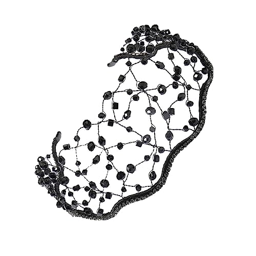 DRESSOOS Perlen-stirnband Netz-haardekor Diamant-haarband Für Damen Modische Kopfbedeckung Für Hochzeiten Und Partys von DRESSOOS