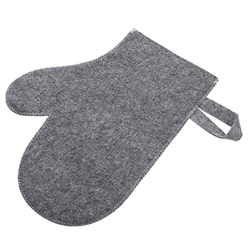 DRESSOOS 1stück Felt Sauna Handschuh Isolierte Sauna Mitten Für Komfortable Anwendung Und Dampfbad Aus Weichem Filz Für Männer Und von DRESSOOS