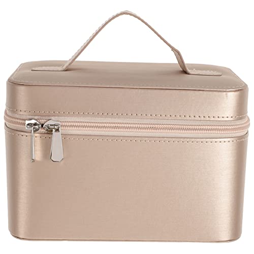 DRESSOOS 1stück Kosmetiktasche Damen Große Kapazität Für Reisen Multifunktionale Kultur Und Schminktasche Aus Pu Breitem Tragegriff Für Toilettenartikel Und Make-up Aufbewahrung von DRESSOOS