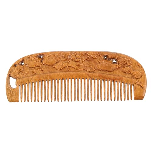DRESSOOS 1stück Sandelholz Haarkamm Grobzinkiger Kamm Für Haartypen Antistatisch Gesundheitsfördernd Für Damen Und Herren Handgefertigt Aus Natürlichem Material von DRESSOOS