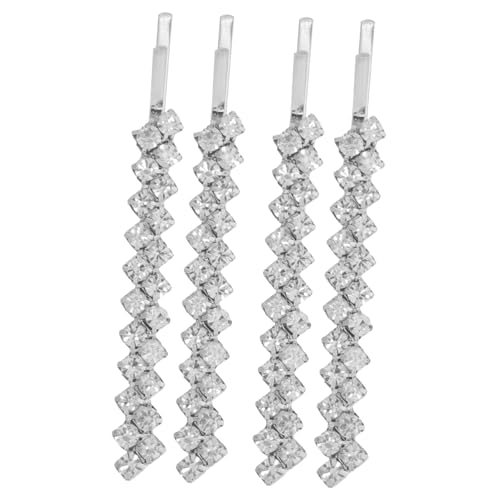 DRESSOOS 2 Paar Haarspangen Aus Metall Mit Strasssteinen Für Damen Brautschmuck Haarspangen-set DRESSOOS 2 Paar Haarspangen Aus Metall Mit Strasssteinen Für Damen Brautschmuck Haarspangen-set von DRESSOOS
