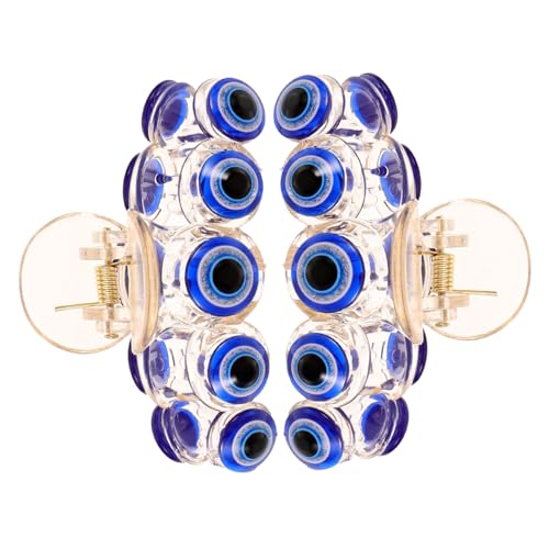 DRESSOOS Süße Haarspangen Damen Haarspange Böser Blick Kiefer Clips Für Geburtstag Hochzeit Weihnachten von DRESSOOS