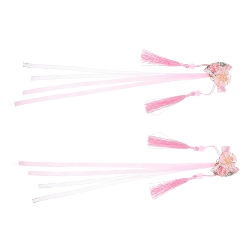 DRESSOOS Haarspangen mit Blumen-design für Damen Clip Fächer Quaste Band Haar-accessoires für Partys von DRESSOOS