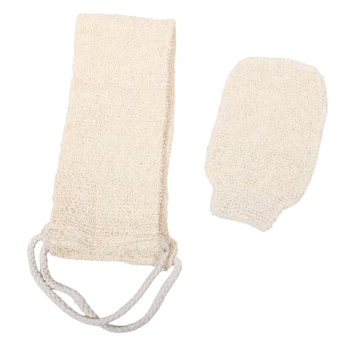 DRESSOOS 2er-pack Natürliche Sisal-rückenschrubber Dusch- Und Badehandschuhe Peeling-handschuhe Für Männer Und Frauen Weiches Badetuch von DRESSOOS
