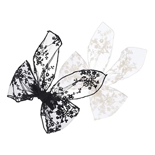 DRESSOOS 2stücke Vintage Haarschmuck Mit Schleifen-design Haarspangen Aus Spitze Und Metall Für Damen Große Bogen Clips Für Mädchen Haarschleifen Für Hochzeiten Geburtstage Und von DRESSOOS