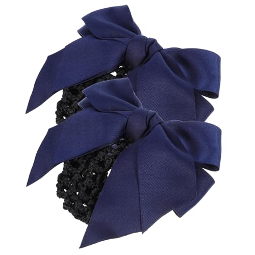 DRESSOOS 2stücke Damen Haarknoten Abdeckungen Mit Schleifen-haarclips Haarnetz Für Buns Für Berufstätige Wie Kellnerinnen Und von DRESSOOS