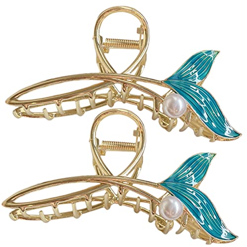 DRESSOOS 2stücke Meerjungfrau Haarkralle Groß Haarklammern Für Dickes Langes Haar Frauen Haar Styling Zubehör von DRESSOOS