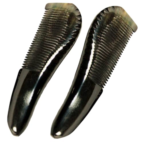 DRESSOOS 2 Stück Handgefertigte Natürliche Ochsenhornkämme Feinzahnig Antistatisch Langlebig Glatte Oberfläche zur Haarpflege und Kopfhautmassage für Frauen und Männer Zufällige Farbe von DRESSOOS