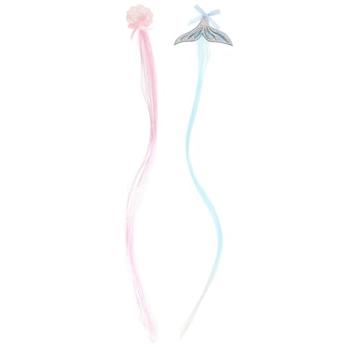 DRESSOOS 2stücke Haarklammern Für Braid Wigs Haarclips Mit Muschel Und Meerjungfrau- Haaraccessoires Für Kleine Mädchen Zu Geburtstagen Festen Und Besonderen Anlässen von DRESSOOS