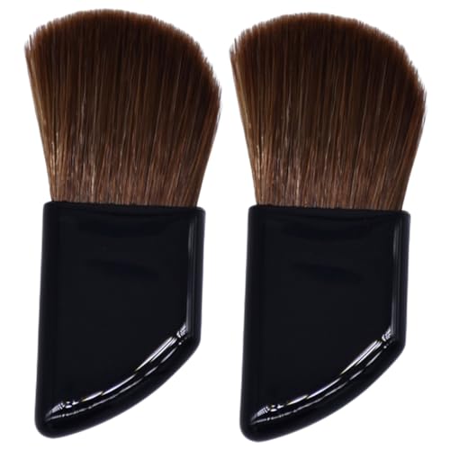 DRESSOOS 2stücke Mini Make-up Pinsel Schrägbürste Für Lidschatten Für Reisen Und Unterwegs Aus Weichem Ergonomisches Design Für Profis Und von DRESSOOS