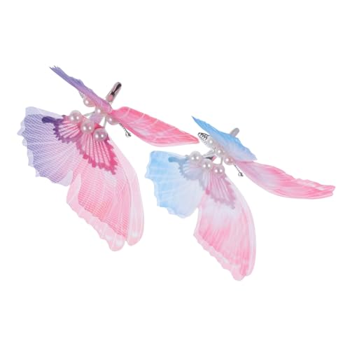 DRESSOOS 2stücke Schmetterling Haarspangen Für Mädchen Bewegliche Flügel Haaraccessoires Für Teenager Für Hochzeiten Partys Und Alltag Pastellfarben Erhältlich von DRESSOOS