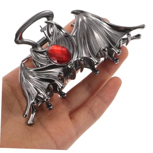 DRESSOOS 2 Stück Metall Haarspange Fledermausflügel Design Nonslip French Claw Clips für Halloween Cosplay Gothic Styling Zubehör für Damen von DRESSOOS