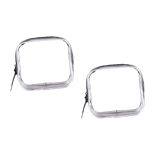 DRESSOOS 2stücke Transparente Kosmetiktasche wasserdichte PVC Make-up Aufbewahrungstasche Für Reisen Badezimmer Und Persönliche Pflegeartikel Leicht Und Praktisch Für Damen Und Herren von DRESSOOS