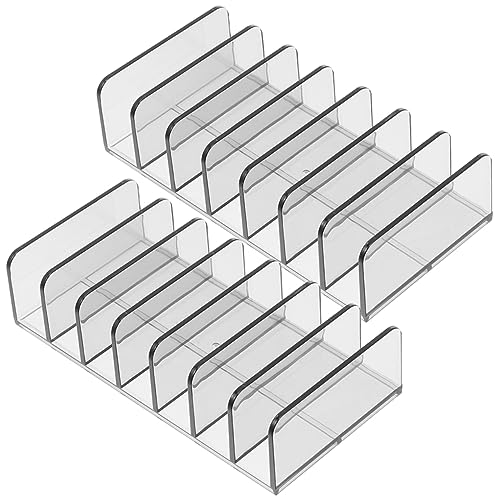 DRESSOOS 2 Stücke Unterteilt Lidschatten Paletten Make-up Lagerung Auf Arbeitsplatte Kosmetische Lagerung Fall von DRESSOOS