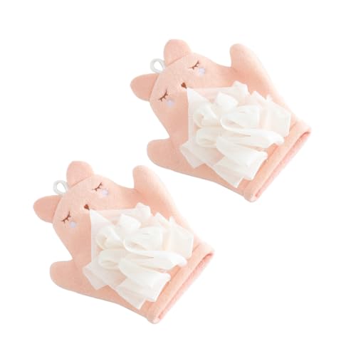 DRESSOOS 2 Stück Teiliges Doppelseitige Peeling handschuhe aus Weichem Material Sanftes Körperpeeling und Massagehandschuhe für Junge Mädchen Waschbar mit Praktischem Aufhänger Pastellrosa DRESSOOS 2 Stück Teiliges Doppelseitige Peeling handschuhe aus Weichem Material Sanftes Körperpeeling und Massagehandschuhe für Junge Mädchen Waschbar mit Praktischem Aufhänger Pastellrosa von DRESSOOS