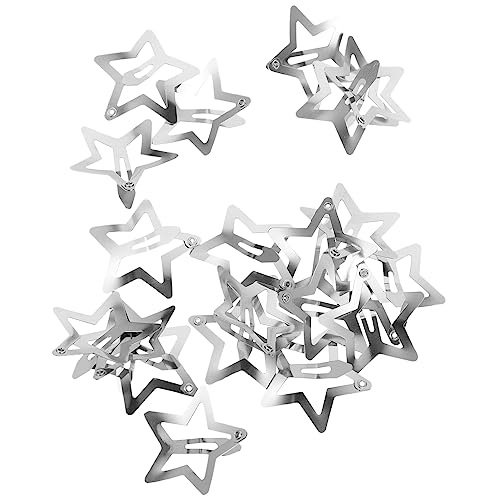 DRESSOOS 20 Stück Kleine Stern Haarspangen aus Robustem Süße Snap Haarklammern für Mädchen Vielseitig Einsetzbar für Schule Party und Alltag als für Freundinnen und Familie von DRESSOOS