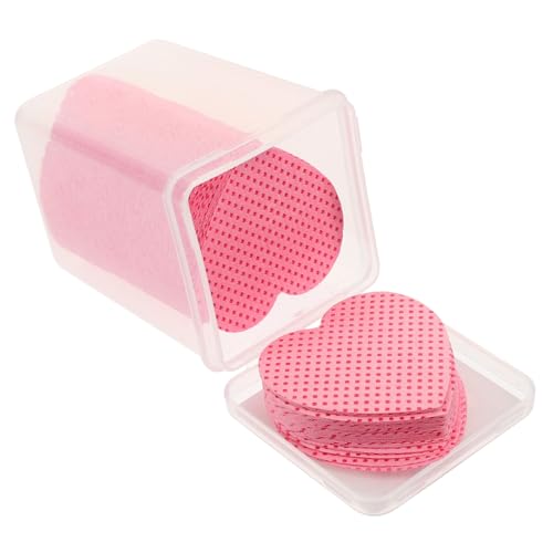 DRESSOOS 200blätter Nagellackentferner-tücher Herzförmig Für Gel Nägel Saugfähige Baumwoll-pads Für Reisen Und Make-up-entfernung von DRESSOOS