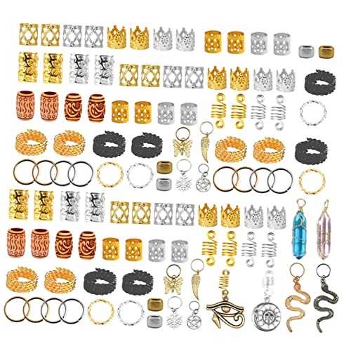 DRESSOOS Haarknoten Haarteil Metallschmuck Für Frauen Zopf-charms von DRESSOOS