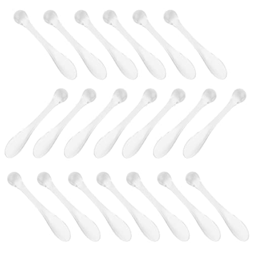DRESSOOS 20St Maskenlöffel Augenmassagestab Applikatorpinsel Lotionsspatel Hautpflege-Spatel Stock eye massager electric durchsichtig spachtel Schminkstift Gesichtsmaske Löffel Acryl von DRESSOOS
