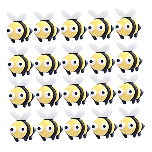DRESSOOS 20pcs Simulation Bee Kinder Kopfschmuck Zubehör Handgemachte Harz Handwerk Für Geburtstag Dekorationen von DRESSOOS