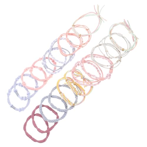 DRESSOOS 20stücke Frauen Haar Seile Böhmischen Haar Zubehör Inhaber Gummibänder Für Mit Befestigung Für Daily Use von DRESSOOS