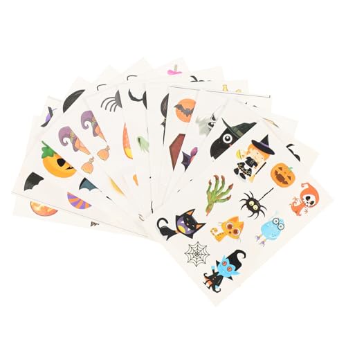 DRESSOOS 24blätter Für Mädchen Temporäre Aufkleber Mit Cartoon-motiven Kreative Bastelideen Für Halloween-partys Und Leicht Anzuwenden DRESSOOS 24blätter Für Mädchen Temporäre Aufkleber Mit Cartoon-motiven Kreative Bastelideen Für Halloween-partys Und Leicht Anzuwenden von DRESSOOS