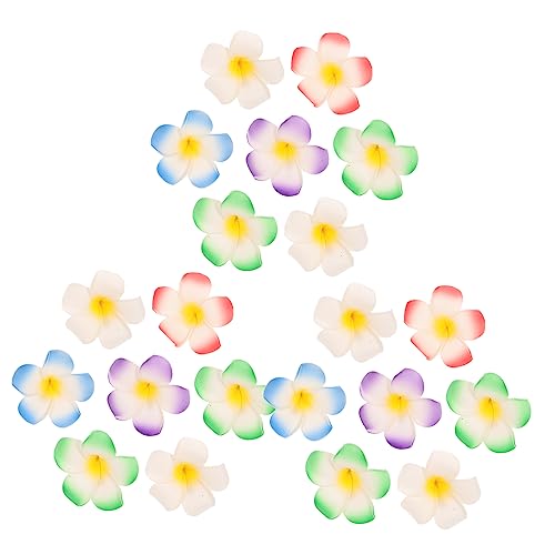 DRESSOOS 24stücke Haarspangen Blumen Hawaii-stil Attraktiver Kopfbedeckungen Schicke Haarschmuck Verformungsbeständig Umweltfreundlich Tolle Accessoires Mädchen Frauen von DRESSOOS