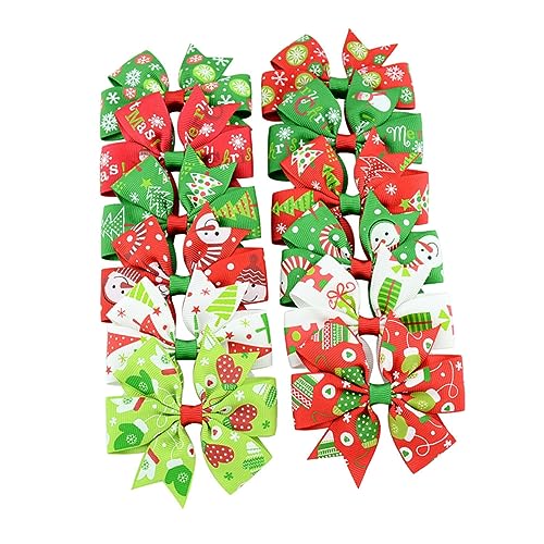 DRESSOOS -teiliges Weihnachts-haarnadel-set mit Schleifen Weihnachts-haarschleifen Haarspangen für Kinder Haarspangen mit Schleifenknoten Weihnachts-haarspangen-set für Kinder von DRESSOOS