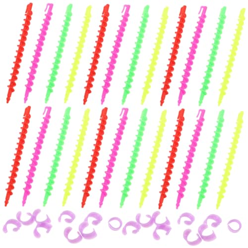 DRESSOOS 26stücke Spiral-dauerwellenstäbe Ohne Hitze Für Frauen Friseur Styling Curling Dauerwellenstab Für Kurzes Und Langes Haar von DRESSOOS